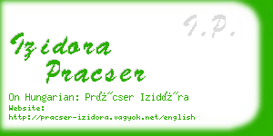izidora pracser business card